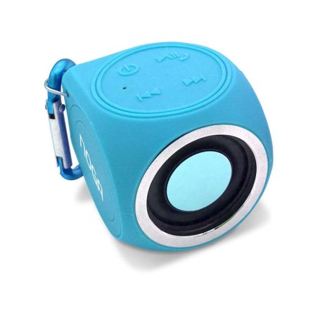 Mini Parlante Bluetooth Portatil Noga Cube Celeste
