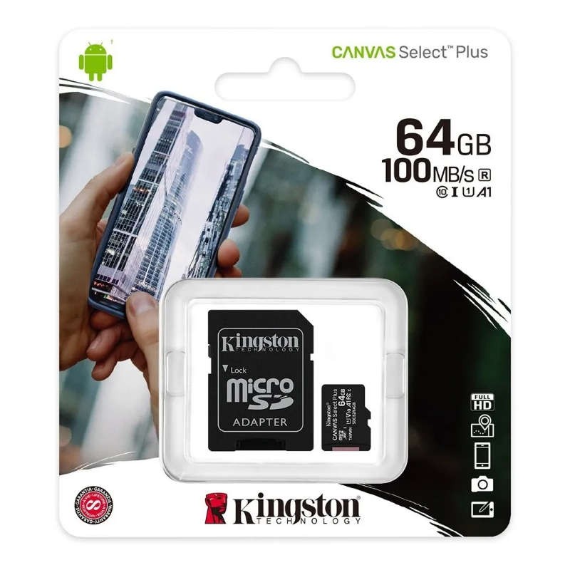 Micro SD 64 GB Kingston Canvas Select Plus