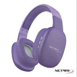 Auriculares Bluetooth Netmak Volt Violetas